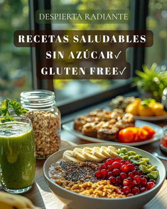 Libro de recetas saludables libres de TACC y azúcar